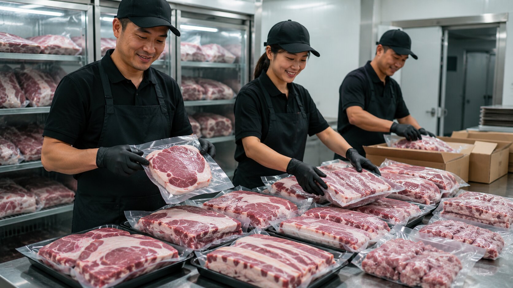 memilih potongan daging babi sesuai kebutuhan masakan