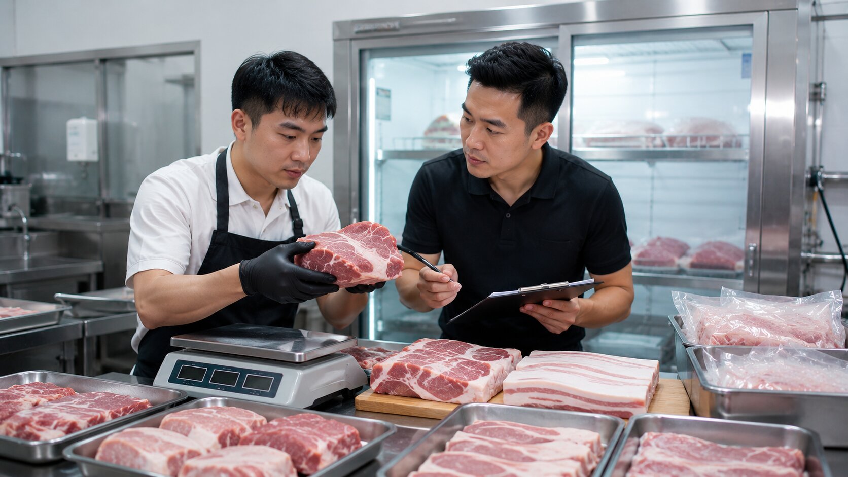 Ilustrasi perbedaan san cam dan pork belly untuk pembeli daging babi