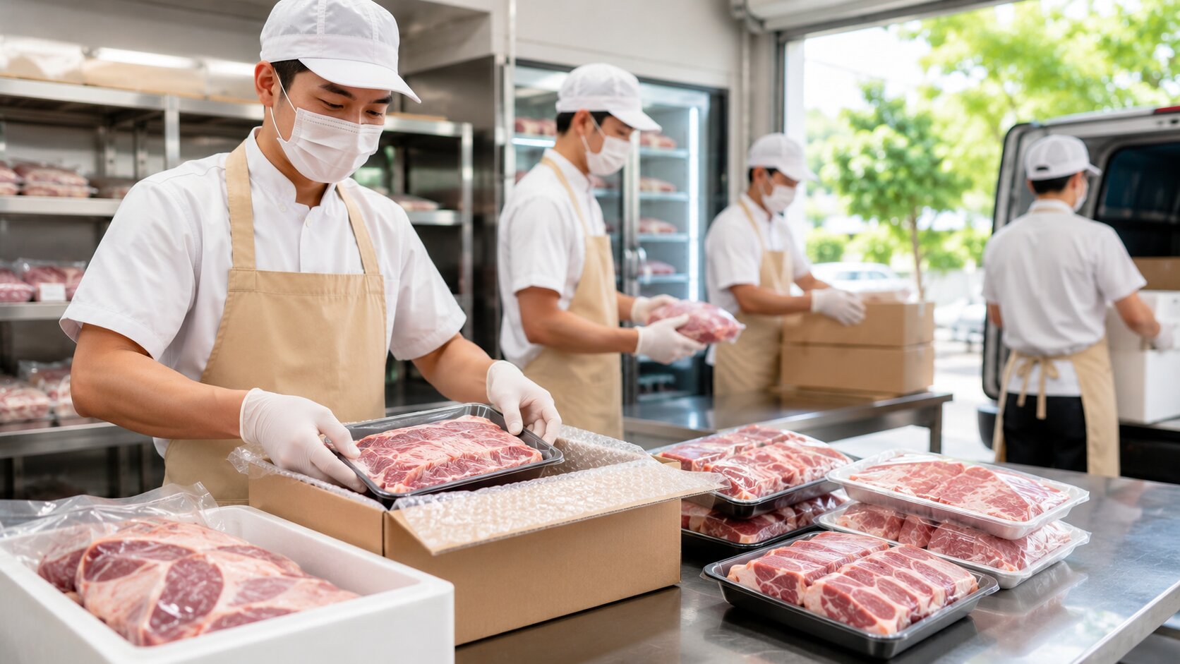 Ilustrasi supplier daging babi Surabaya untuk pembeli daging babi