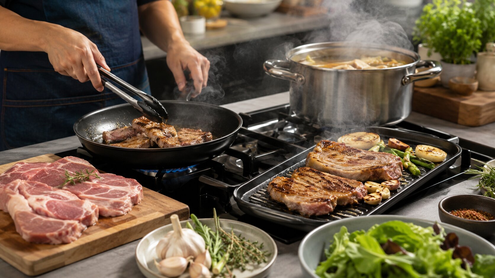 gambar bagian tengah artikel tentang daging babi enak dimasak apa