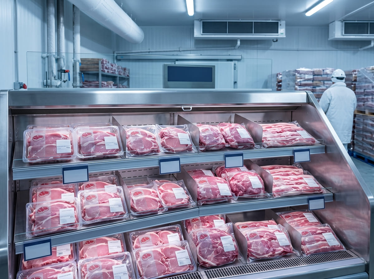 Produk potongan daging babi segar kemasan vacuum pack higienis dari supplier Welly Group.
